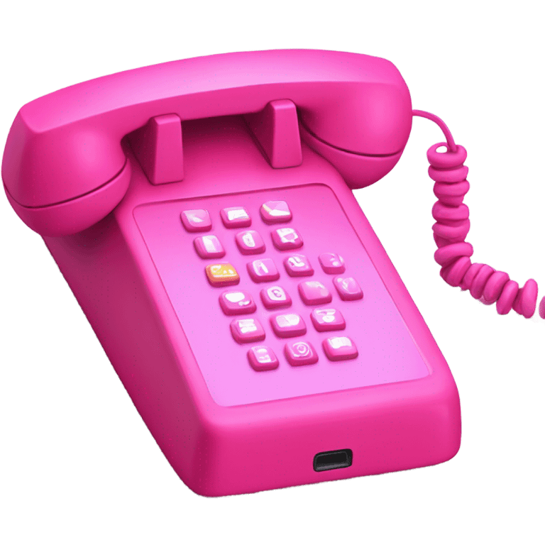 Pink phone  emoji