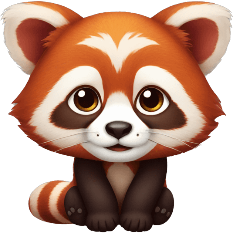 Cute red panda emoji