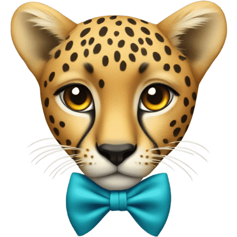 Cheetah bow emoji