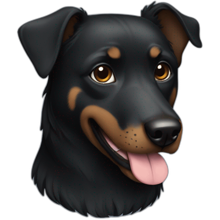 black dog emoji