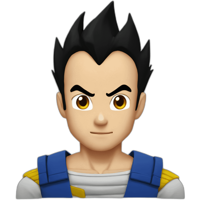 Vegeta black hair emoji