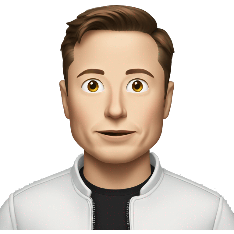 Elon musk with spaceX shirt emoji