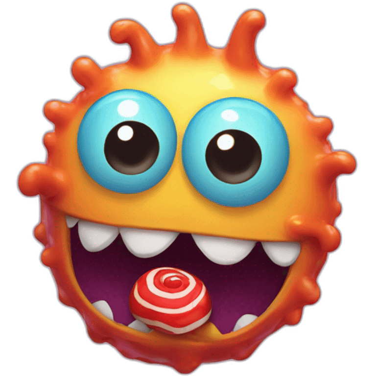 Candy monster emoji