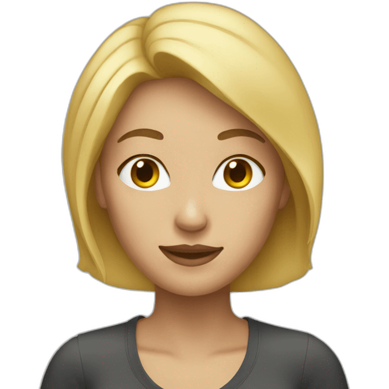 Blonde woman emoji