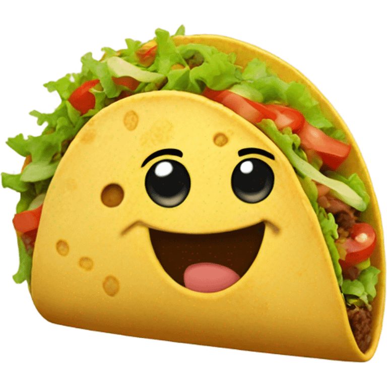 Taco smiling  emoji