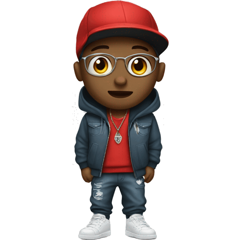 Boy in hip hop clothing  emoji