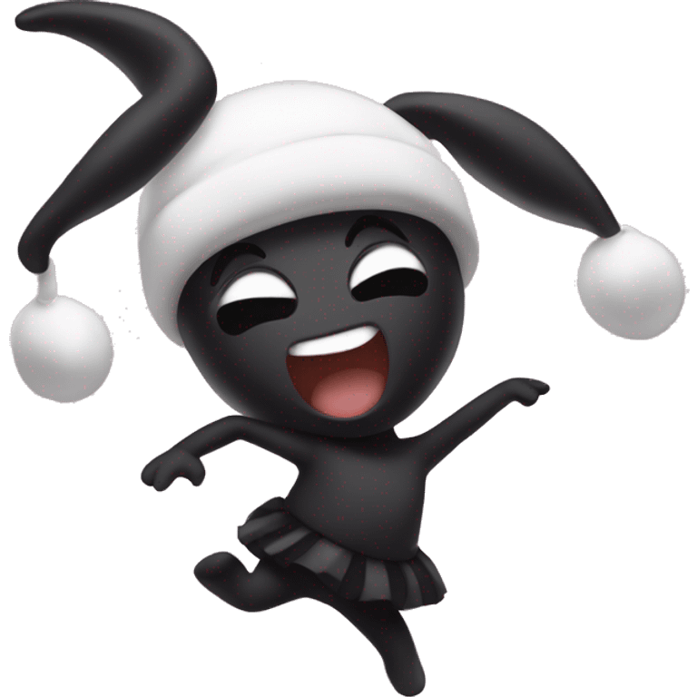 Kuromi bailando emoji