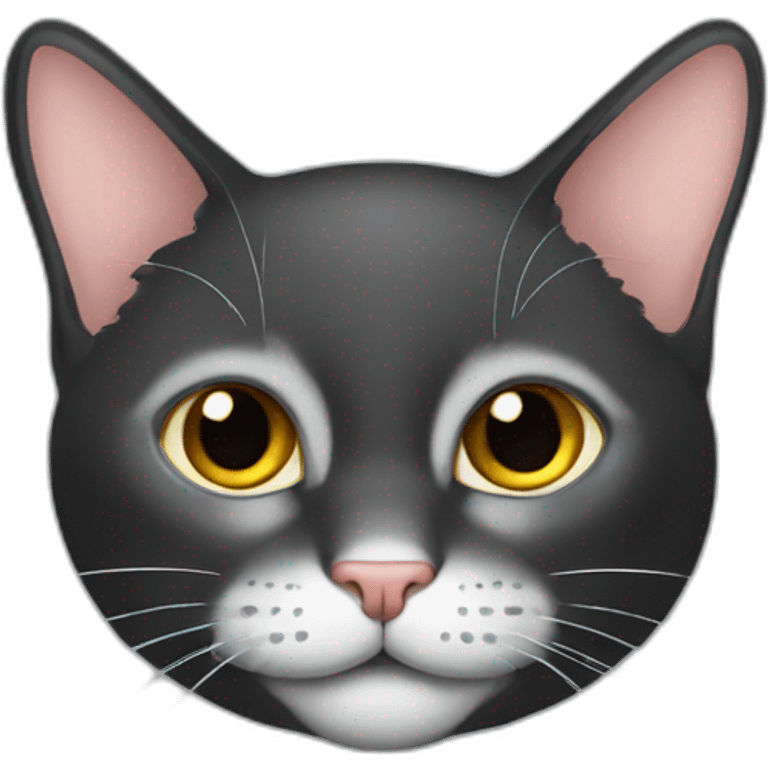 Gato negro enojado emoji