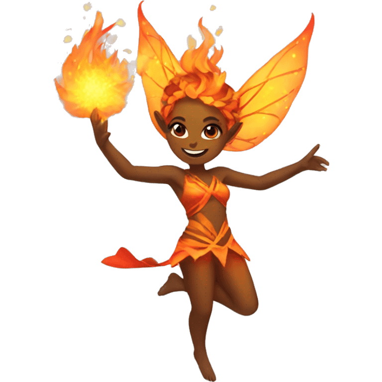 Fire dancing faerie  emoji