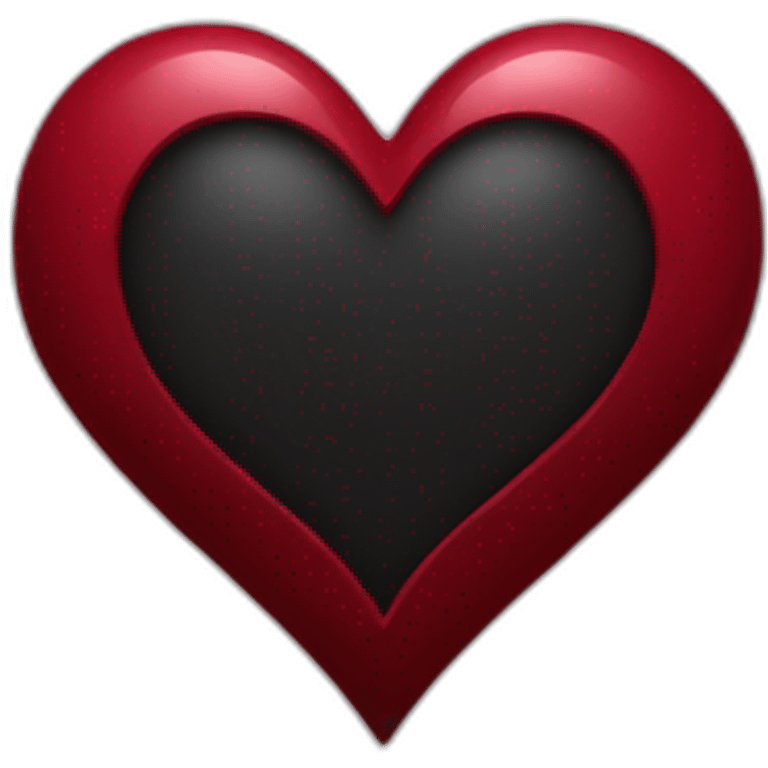 dark red heart emoji