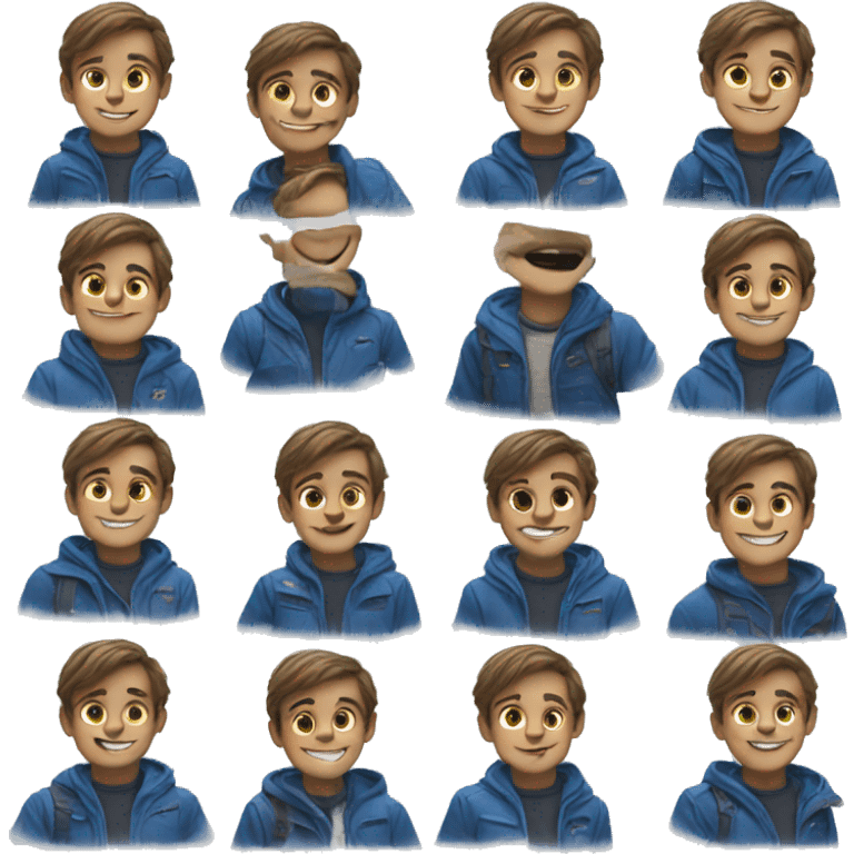 smiling boy in blue jacket emoji