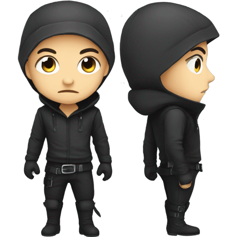 Create a emoji of a thief in chibi style emoji