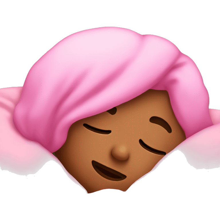 Sleeping pink emoji