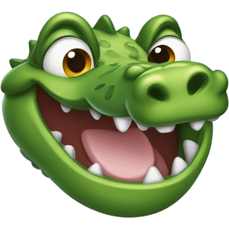 Happy alligator  emoji