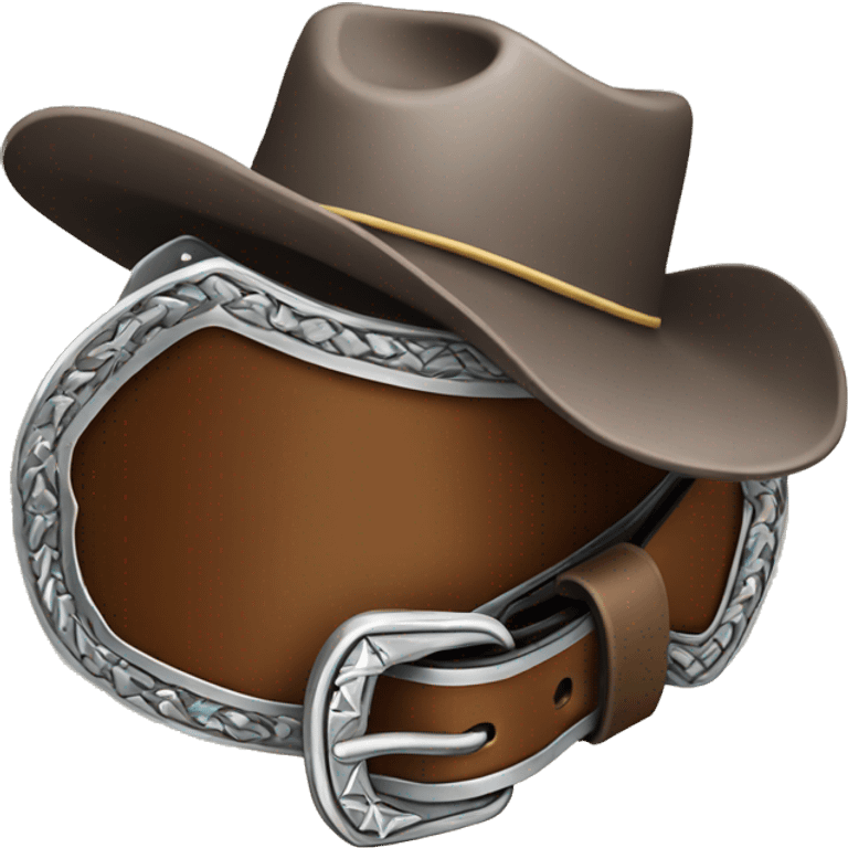 rodeo belt buckle  emoji