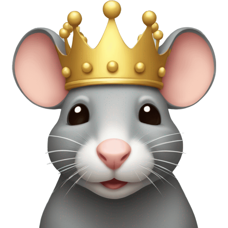 rat with crown emoji