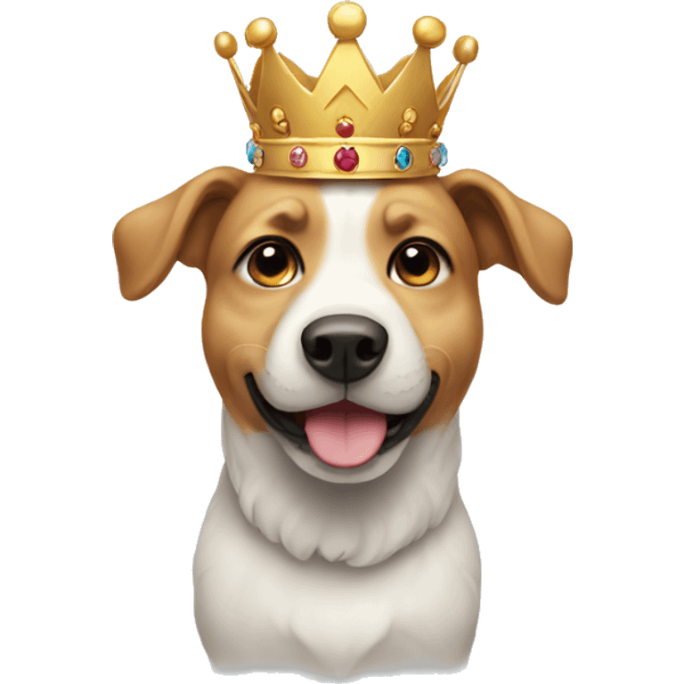 Dog with crown emoji