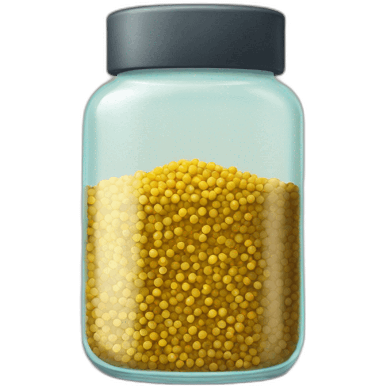 mustard seeds in a short jar emoji