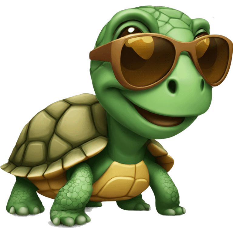 turtle with sunglasses emoji