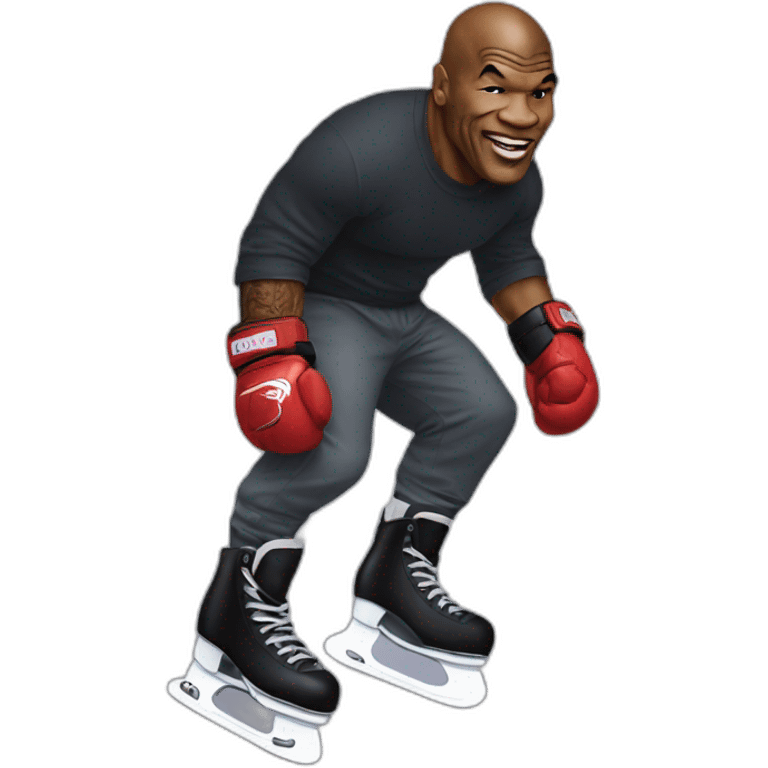 Mike Tyson on skates emoji