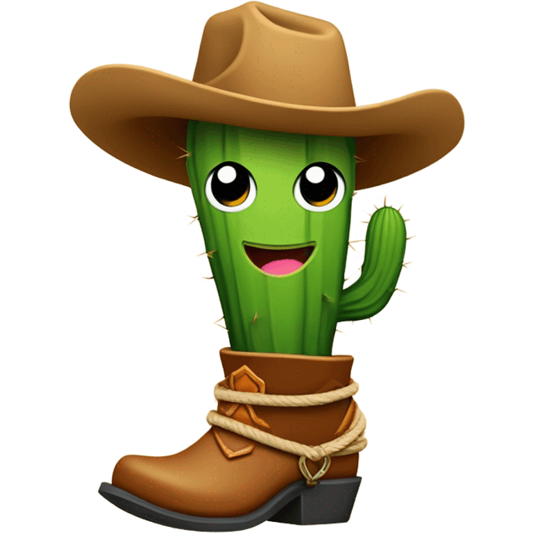 Cowboy cactus emoji