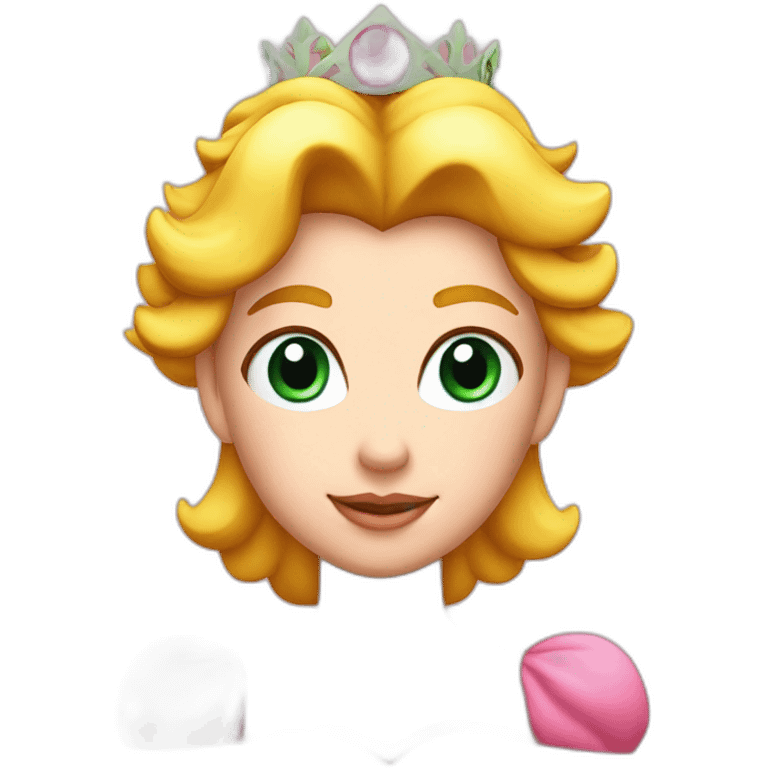 Princess Peach head emoji