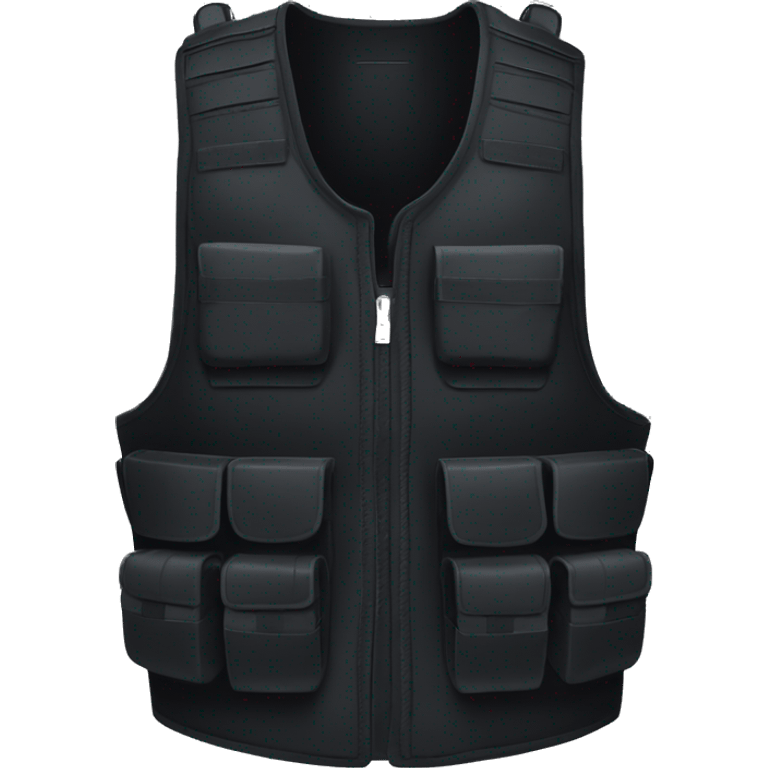 black bullet proof vest helmut lang emoji