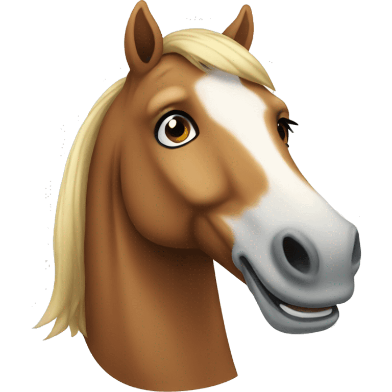 horse smiling emoji