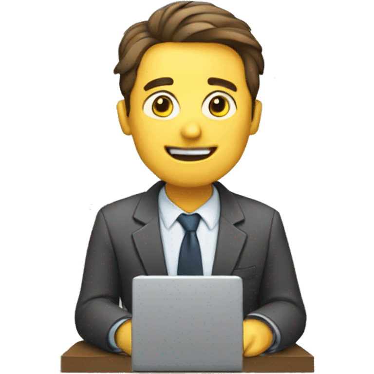 Typing man emoji