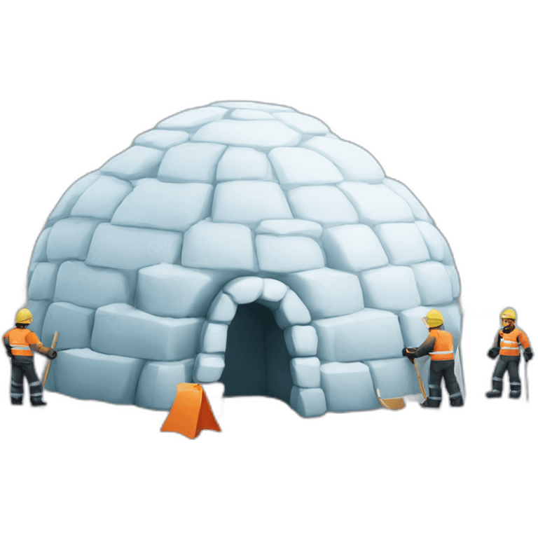 igloo team work sign emoji