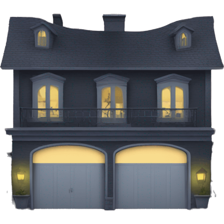 Haunted hotel attached garage  emoji