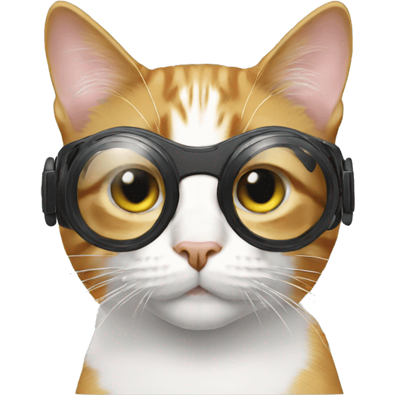 Cat wearing vr glass  emoji