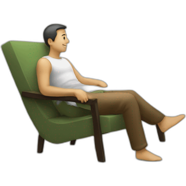 Homme sur une chaise emoji