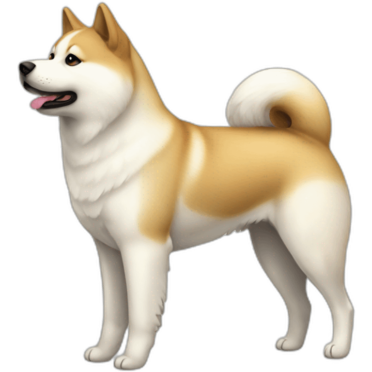 white akita inu emoji