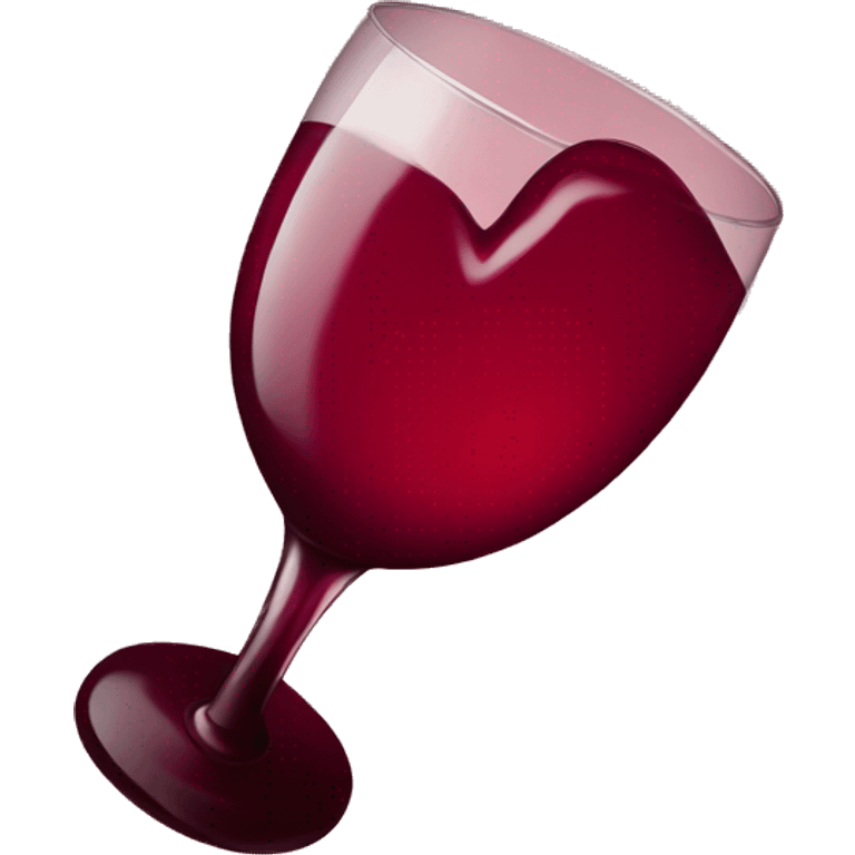 Wine red heart emoji