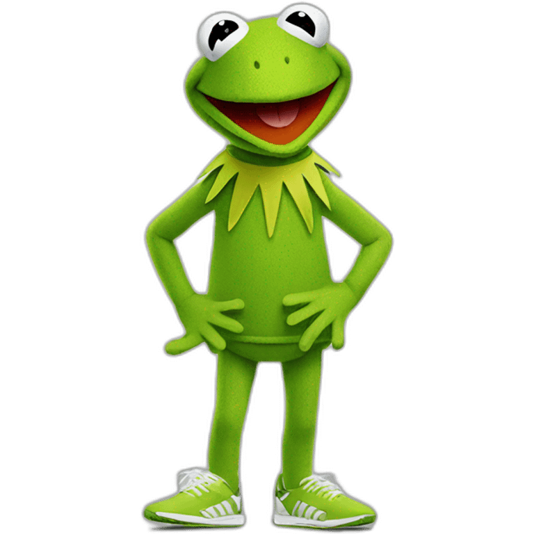 kermit in adidas emoji