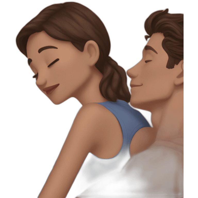 Tom Holland makingout with zendaya emoji