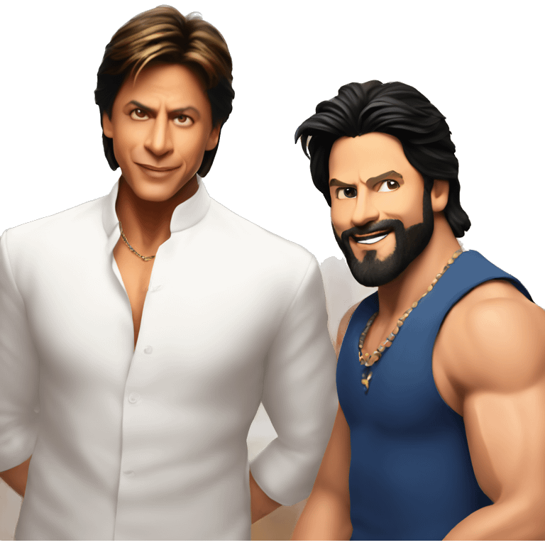 Srk wishing a happy Birthday TO SAIF emoji