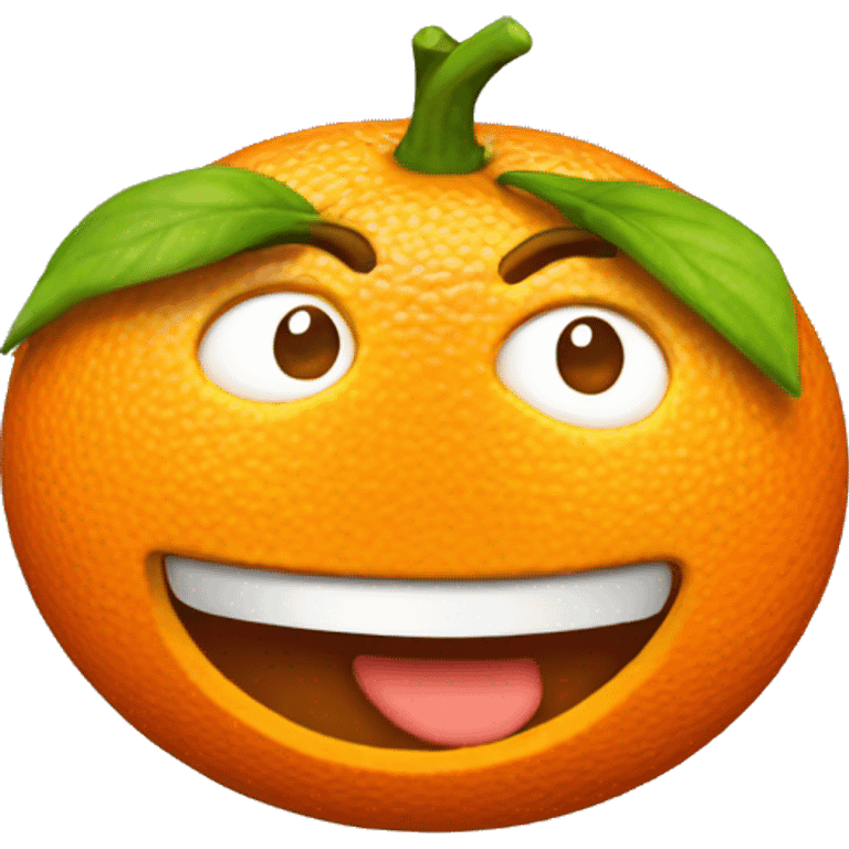 3D Orange  emoji