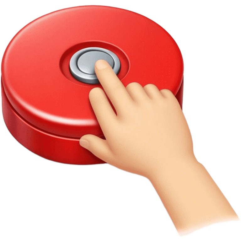 red button pressed emoji