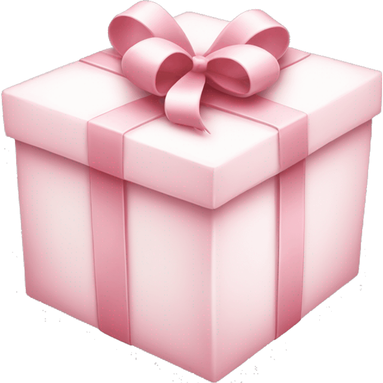 light pink and white christmas present emoji