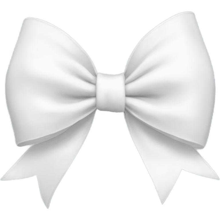 White bow emoji