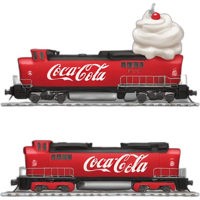 train with coca cola on the side emoji