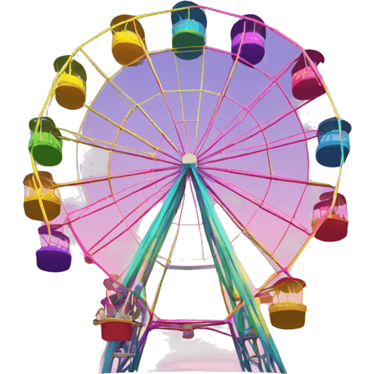 rainbow ferris wheel emoji