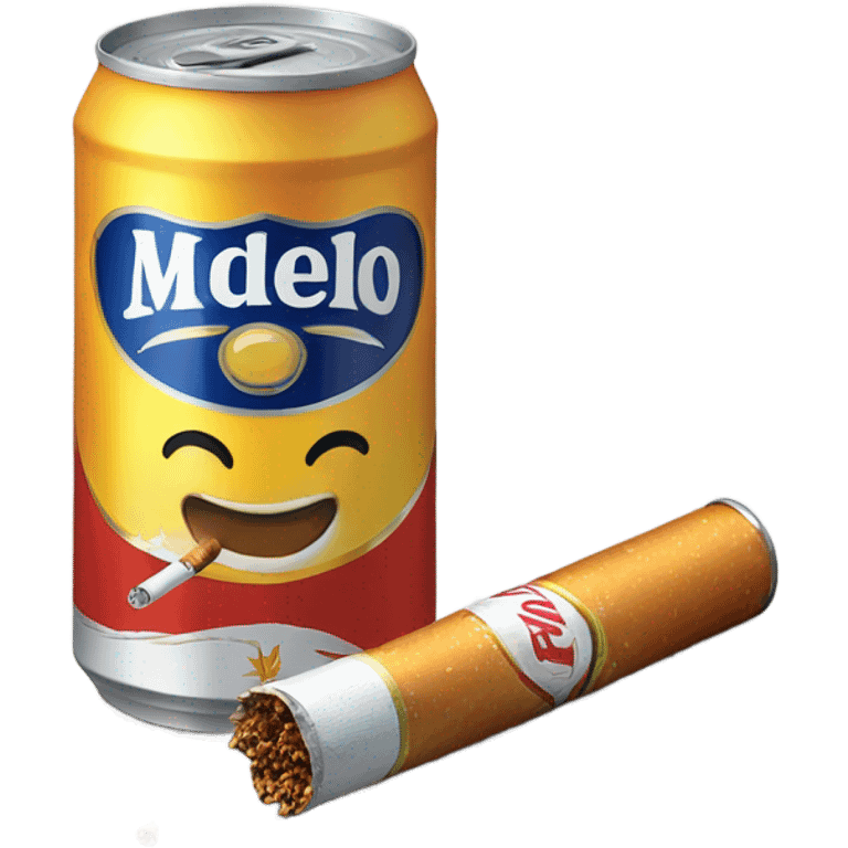 Modelo and cigarette emoji