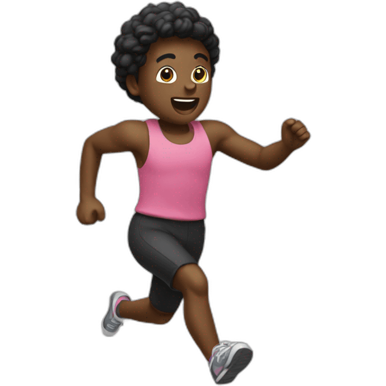 muñeco negro corriendo emoji