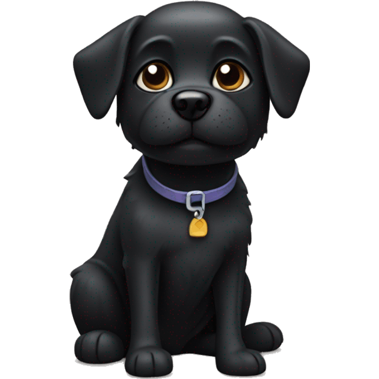 Little black dog emoji