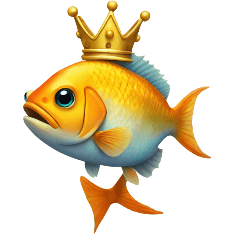 fish with a crown emoji