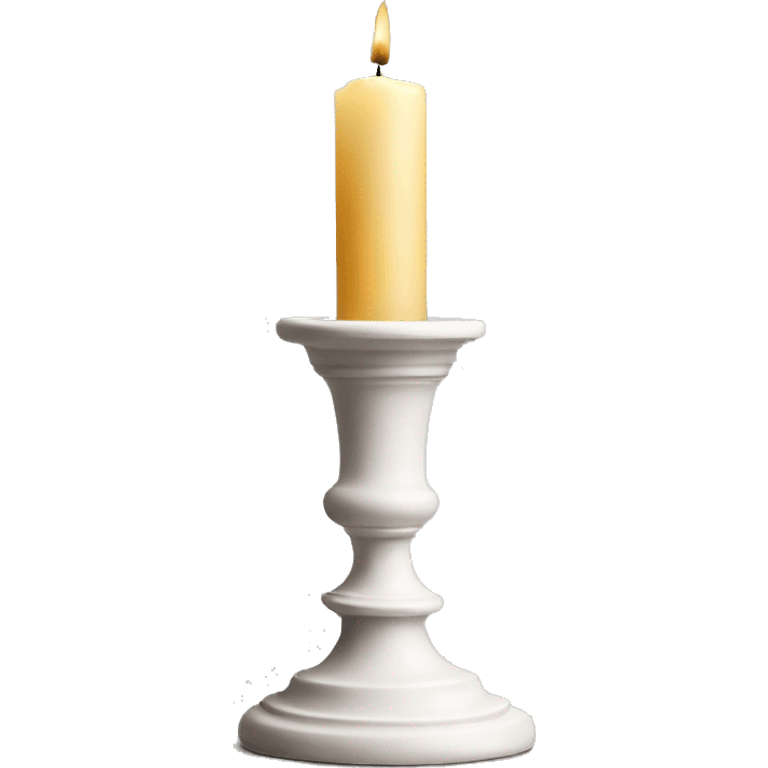 candlesticks in a beautiful plaster candlestick emoji