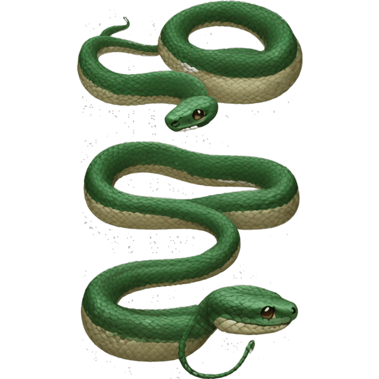 3 different snakes emoji